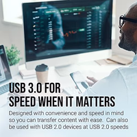 PNY 64GB Turbo Attaché 3 USB 3.0 Flash Drive,Grey (Pack of 3) thumbnail 4