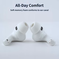 Comply TrueGrip MAX | Premium Memory Foam Replacement Earbud Tips for Apple AirPods Pro Gen 3 | Long Lasting Comfort, MAX Durability, Secure Fit, Superior Noise Isolation| White (S/M/L) (3 Pairs) thumbnail 3