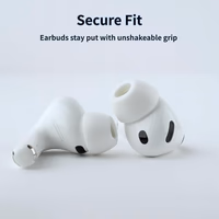 Comply TrueGrip MAX | Premium Memory Foam Replacement Earbud Tips for Apple AirPods Pro Gen 3 | Long Lasting Comfort, MAX Durability, Secure Fit, Superior Noise Isolation| White (S/M/L) (3 Pairs) thumbnail 4