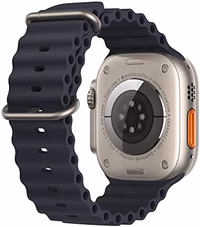 Apple Watch Ultra [GPS + Cellular 49mm] Titanium Case with Midnight Ocean Band, One Size (Amazon Renewed Premium) thumbnail 4