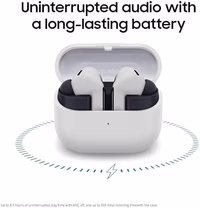 SAMSUNG Galaxy Buds 3 FE (2025) True Wireless Bluetooth Earbuds, Active Noise Cancellation, Powerful Sound, Clear Calls, Long Lasting Battery, Hands Free AI, Gray [US Version, 2 Year Warranty] thumbnail 5