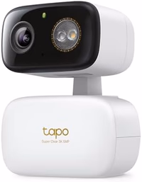 Tapo 3K 5MP Pan/Tilt Indoor/Outdoor Security Camera, Free Person/Vehicle/Baby Cry Detect & 360° Motion Track, Color Night, SD/Cloud, Wrks w/Alexa & Google Home, 2.4 GHz WiFi, HybridCam 360 thumbnail 1