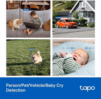 Tapo 3K 5MP Pan/Tilt Indoor/Outdoor Security Camera, Free Person/Vehicle/Baby Cry Detect & 360° Motion Track, Color Night, SD/Cloud, Wrks w/Alexa & Google Home, 2.4 GHz WiFi, HybridCam 360 thumbnail 5