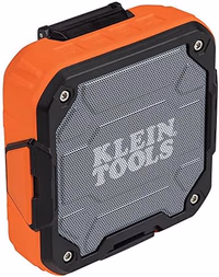 KLEIN TOOLS AEPJS2 Bluetooth Speaker with Magnetic Strip and Hook, Rechargeable, Wireless and Aux Capable, Hands Free Capable, 10 Hr Run Time, IP54 Dust and Water Resistant thumbnail 1