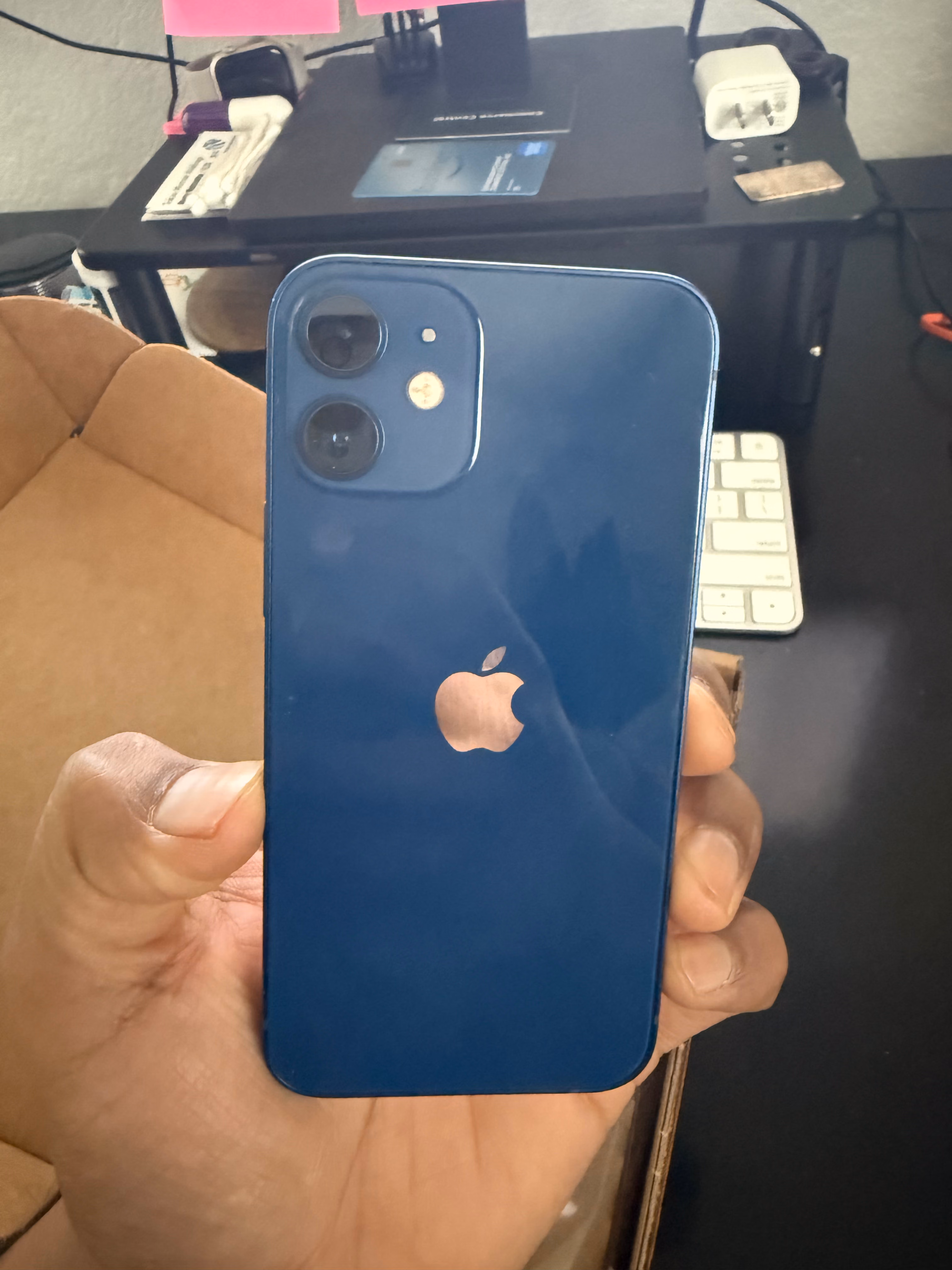 Apple iPhone 12 Mini, 128GB, Blue - Unlocked (Renewed) thumbnail 2
