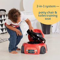 The First Years Training Wheels Racer Potty Training Toilet - Race Car Training Potty - Includes Detachable Toddler Toilet Seat and Kids Potty - Ages 18 Months and Up thumbnail 4