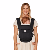 Ergobaby Omni Deluxe Baby Carrier Newborn Onyx Black Cotton thumbnail 1