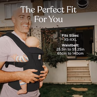 Ergobaby Omni Deluxe Baby Carrier Newborn Onyx Black Cotton thumbnail 4