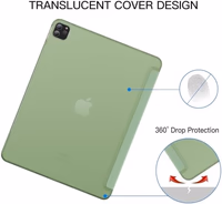 JETech Case for iPad Pro 12.9-Inch (6th/5th Generation, 2022/2021 Model), Slim Stand Hard Back Shell Smart Cover with Auto Wake/Sleep (Matcha Green) thumbnail 4