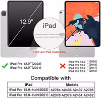 JETech Case for iPad Pro 12.9-Inch (6th/5th Generation, 2022/2021 Model), Slim Stand Hard Back Shell Smart Cover with Auto Wake/Sleep (Matcha Green) thumbnail 2