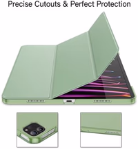 JETech Case for iPad Pro 12.9-Inch (6th/5th Generation, 2022/2021 Model), Slim Stand Hard Back Shell Smart Cover with Auto Wake/Sleep (Matcha Green) thumbnail 3