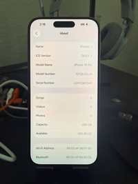 Apple iPhone 15 Pro, 256GB, Natural Titanium - Unlocked (Amazon Renewed) thumbnail 3