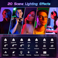 Selfie Light - BANSINE USB-Rechargeable RGB LED Phone Light - Portable Photo Light with 97+ CRI, 2500K-6500K Color Temperature for Video, Makeup, Live Streaming, and Photography thumbnail 3