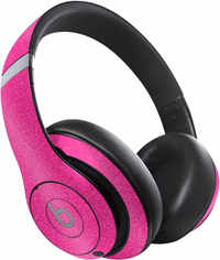 MightySkins Glossy Glitter Skin Compatible with Beats Studio Pro - Solid Hot Pink | Protective, Durable High-Gloss Glitter Finish | Easy to Apply thumbnail 1