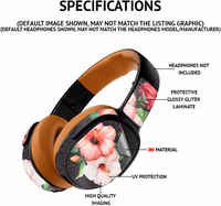 MightySkins Glossy Glitter Skin Compatible with Beats Studio Pro - Solid Hot Pink | Protective, Durable High-Gloss Glitter Finish | Easy to Apply thumbnail 2