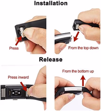 3 Pack Sport Bands Compatible with Fitbit Charge 2 Bands Women Men, Adjustable Replacement Strap Wristbands for Fitbit Charge 2 HR Small Large (Large, Black/Navy Blue/Gray) thumbnail 4