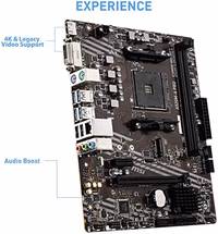 MSI A520M-A PRO V1 Gaming Motherboard (AMD Ryzen 5000, AM4, DDR4, PCIe 3.0, SATA 6Gb/s, M.2, USB 3.2 Gen 1, DVI/HDMI, Micro-ATX) thumbnail 4