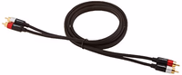 Amazon Basics 2 RCA Audio Cable for Amplifier,Active Speakers or Subwoofer with Gold-Plated Plugs, 4 Feet, Black thumbnail 4