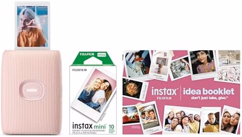 FUJIFILM Instax Mini Link 2 Smartphone Printer Bundle 2025 - Soft Pink