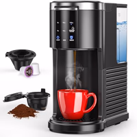 COWSAR Single Serve Coffee Maker, K Cup Coffee Brewer for Capsule and Ground Coffee, Commercial Coffee Machine with 40 Oz Water Tank, 5 Brew Sizes Up To 14 Oz, Ideal for Home/Office, Black thumbnail 1