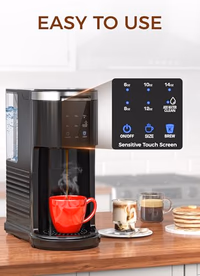 COWSAR Single Serve Coffee Maker, K Cup Coffee Brewer for Capsule and Ground Coffee, Commercial Coffee Machine with 40 Oz Water Tank, 5 Brew Sizes Up To 14 Oz, Ideal for Home/Office, Black thumbnail 3