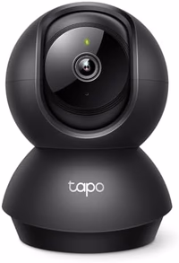 Tapo 2K Indoor Pan/Tilt Wired Security Camera - Works as a Baby Monitor & Pet Camera, Motion Detection, 2-Way Audio, Siren, Night Vision, Subscription-Free Local Storage or Optional Cloud, Black, C211 thumbnail 1