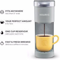Keurig K-Mini Single Serve K-Cup Pod Coffee Maker, 6 to 12oz Brew size, with Cord Storage, Perfect for Small Spaces, Studio Gray thumbnail 2