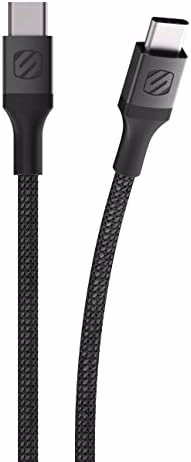 Scosche CCB4SG-SP Strikeline Premium USB-C to USB-C Sync Braided Charging Cable, 4 feet, Space Gray thumbnail 1