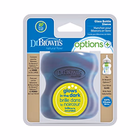Dr. Brown's Options+ Wide-Neck Glass Bottle Sleeve, 100% Silicone, Glow-in-the-Dark, BPA-Free, 5 oz, 1-Pack thumbnail 3