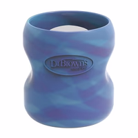 Dr. Brown's Options+ Wide-Neck Glass Bottle Sleeve, 100% Silicone, Glow-in-the-Dark, BPA-Free, 5 oz, 1-Pack thumbnail 1