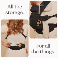 Ergobaby Omni Deluxe Baby Carrier Newborn Onyx Black Mesh thumbnail 4