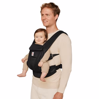 Ergobaby Omni Deluxe Baby Carrier Newborn Onyx Black Mesh thumbnail 1