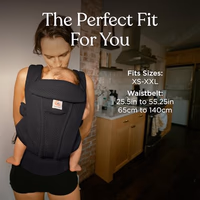 Ergobaby Omni Deluxe Baby Carrier Newborn Onyx Black Mesh thumbnail 5