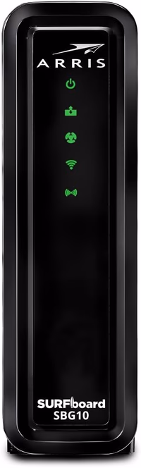 ARRIS (SBG10-RB) - Modem Router Combo - DOCSIS 3.0 16 x 4 Gigabit & AC1600 WiFi, [Check with your provider for compatibility]400 Mbps Max Internet Speeds - Renewed thumbnail 1