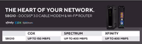 ARRIS (SBG10-RB) - Modem Router Combo - DOCSIS 3.0 16 x 4 Gigabit & AC1600 WiFi, [Check with your provider for compatibility]400 Mbps Max Internet Speeds - Renewed thumbnail 4