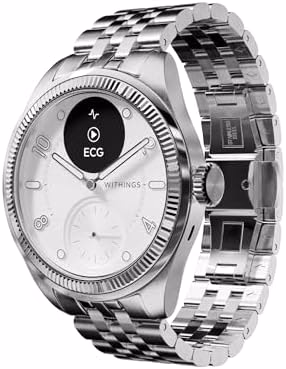 Withings ScanWatch Nova Brilliant Health Smart Watch for Women/Men with ECG, SPO2, Temperature, Sleep, Respiratory Health, Menstrual Cycle Tracker, 30D Battery