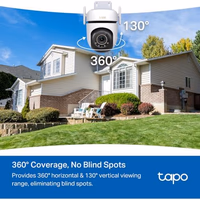 Tapo 3K 5MP Outdoor Pan/Tilt Security Wi-Fi Camera – 360° View, Free Person/Vehicle Detection, Starlight Color Night Vision, IP66, Sound and Light Alarm, Works w/Alexa and Google Home, VistaCam 360° thumbnail 3