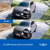 Tapo 2K Indoor/Outdoor Pan/Tilt Wired Security Camera - Baby Monitoring, Person & Baby Cry Detection, 360° Motion Tracking, Night Vision, No-Subscription Local Storage or Optional Cloud, C217 (2-Pack) thumbnail 3