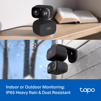 Tapo 2K Indoor/Outdoor Pan/Tilt Wired Security Camera - Baby Monitoring, Person & Baby Cry Detection, 360° Motion Tracking, Night Vision, No-Subscription Local Storage or Optional Cloud, C217 (2-Pack) thumbnail 4