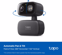 Tapo 2K Indoor/Outdoor Pan/Tilt Wired Security Camera - Baby Monitoring, Person & Baby Cry Detection, 360° Motion Tracking, Night Vision, No-Subscription Local Storage or Optional Cloud, C217 (2-Pack) thumbnail 2