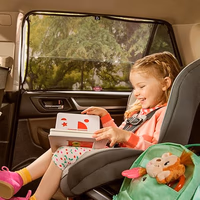 Munchkin® Brica® Magnetic Stretch to Fit™ Sun Shade, Black, 1 Pack thumbnail 2