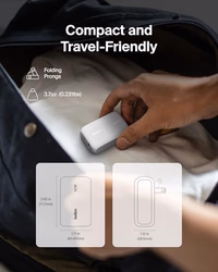 Belkin 42W Dual Port Charger Block, USB-C + USB-A Charger Super Fast Charging - Samsung Galaxy S25, Apple iPhone 17, Air, Pro, Pro Max, iPad, AirPods, Apple Watch, Nintendo Switch 2 & More - White thumbnail 4