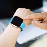 6 Pack Sport Bands Compatible with Fitbit Versa 2 / Versa Lite/SE, Classic Soft Silicone Replacement Wristbands for Fitbit Versa Smart Watch Women Men (6 Pack C, Large) thumbnail 2