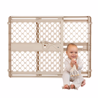 Toddleroo by North States - Supergate Ergo Baby Gate: Plastic Baby Gate for Stairs & Doorways - Adjustable Indoor Safety Gate - Made in USA - 26 to 42 Inches Wide - 26 Inches Tall - Sand thumbnail 1