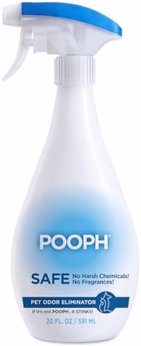 Pooph Pet Odor Eliminator, 20oz Spray - Dismantles Odors on a Molecular Basis, Dogs, Cats, Freshener, Urine, Poop, Pee, Deodorizer, Natures, Puppy, Fresh, Clean, Furniture, Potty, Safe thumbnail 1