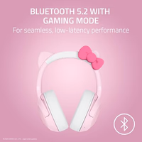 Razer Kraken Kitty V2 BT Wireless RGB Headset: Chroma RGB - Bluetooth 5.2-40 mm Drivers - 40 Hr Battery w/Type C Charging - Hello Kitty & Friends Edition thumbnail 3