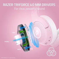 Razer Kraken Kitty V2 BT Wireless RGB Headset: Chroma RGB - Bluetooth 5.2-40 mm Drivers - 40 Hr Battery w/Type C Charging - Hello Kitty & Friends Edition thumbnail 4