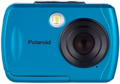 Polaroid IS048 Waterproof Instant Sharing 16 MP Digital Portable Handheld Action Camera, Teal