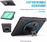 ZtotopCases for Samsung Galaxy Tab A11+ Plus/A9+ 11-Inch 2025/2023, Shockproof Hard Duty Case with Screen Protector+360 Rotating Hand Strap&Stand+Shoulder Strap for Tab A11+/A9 Plus Tablet, Black thumbnail 3