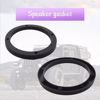 AnRui 6.5 Inch Universal Fit Car Speaker Spacer Adaptor Ring Mounting Bracket Plastic Black Car Stereo Speakers Spacer, 4Pcs thumbnail 3